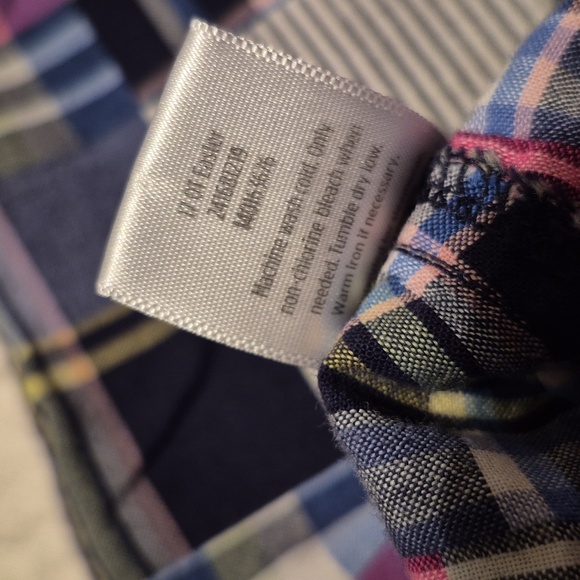 Gymboree boys size 2T Outlet madras printed back elastic waist 2 pockets - Picture 4 of 4